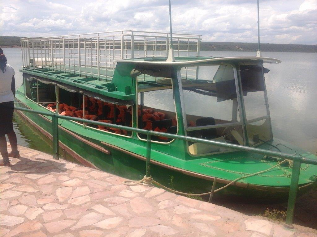 Kazinga channel's ferry.