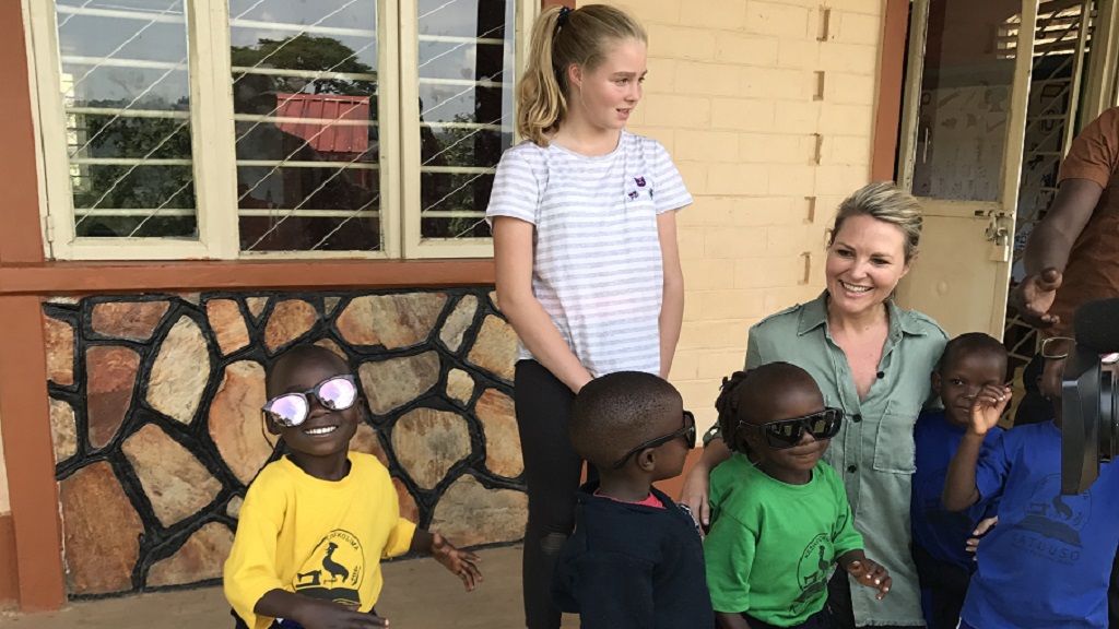 Sunglasses are always a hit with our young students!