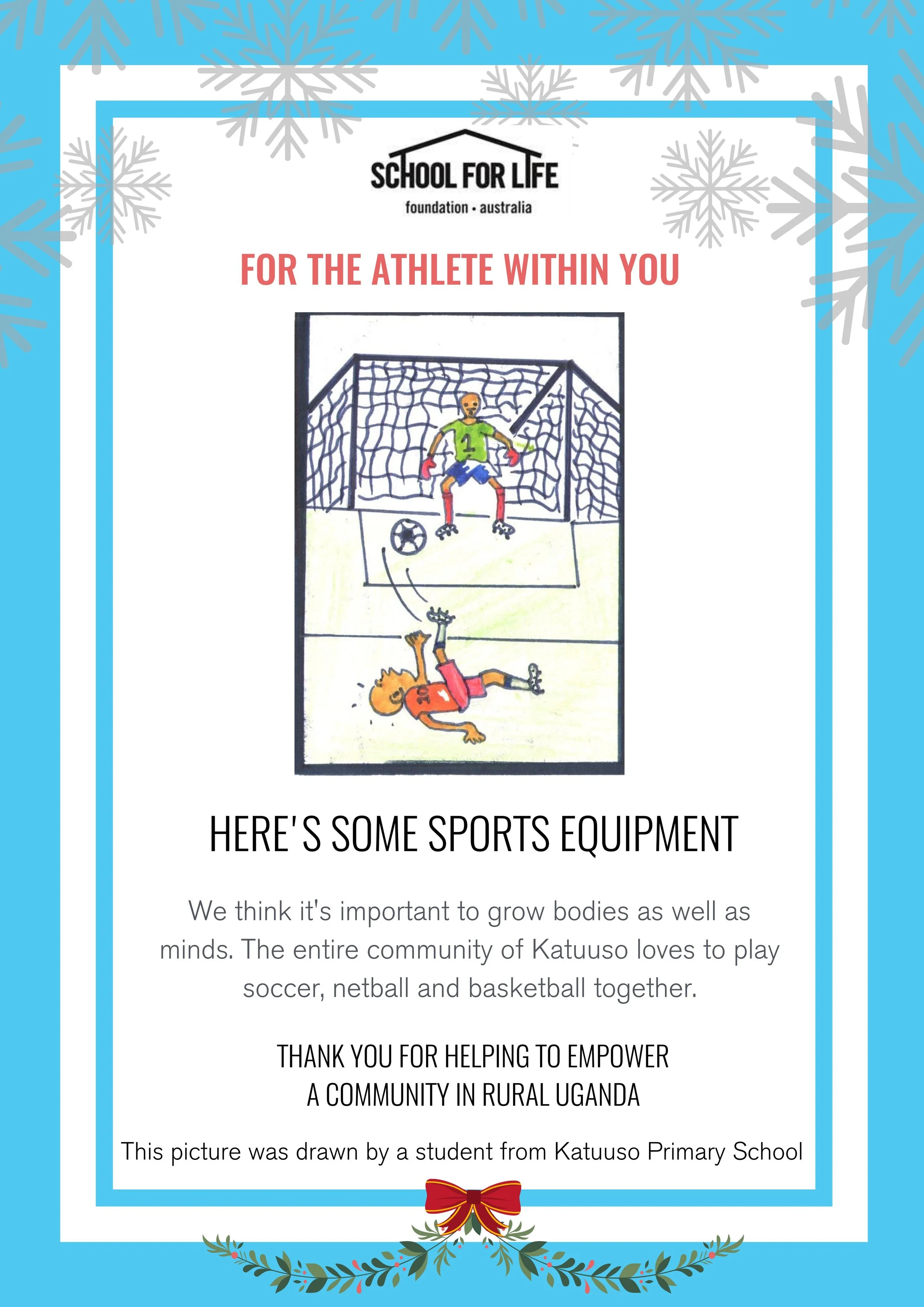 Sports Equipment — School for Life Foundation