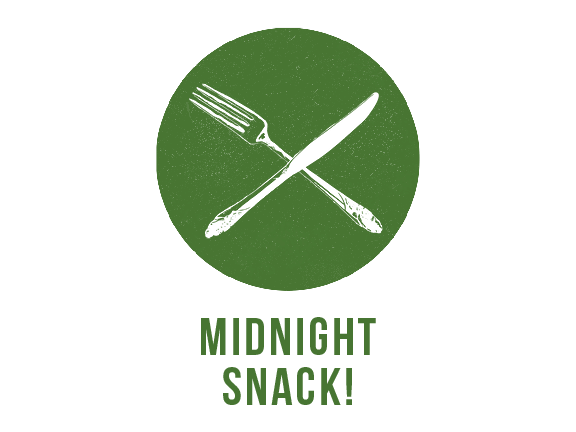 customized snacks for late night revelries... fried chicken & corn bread, cheese melts, tacos!