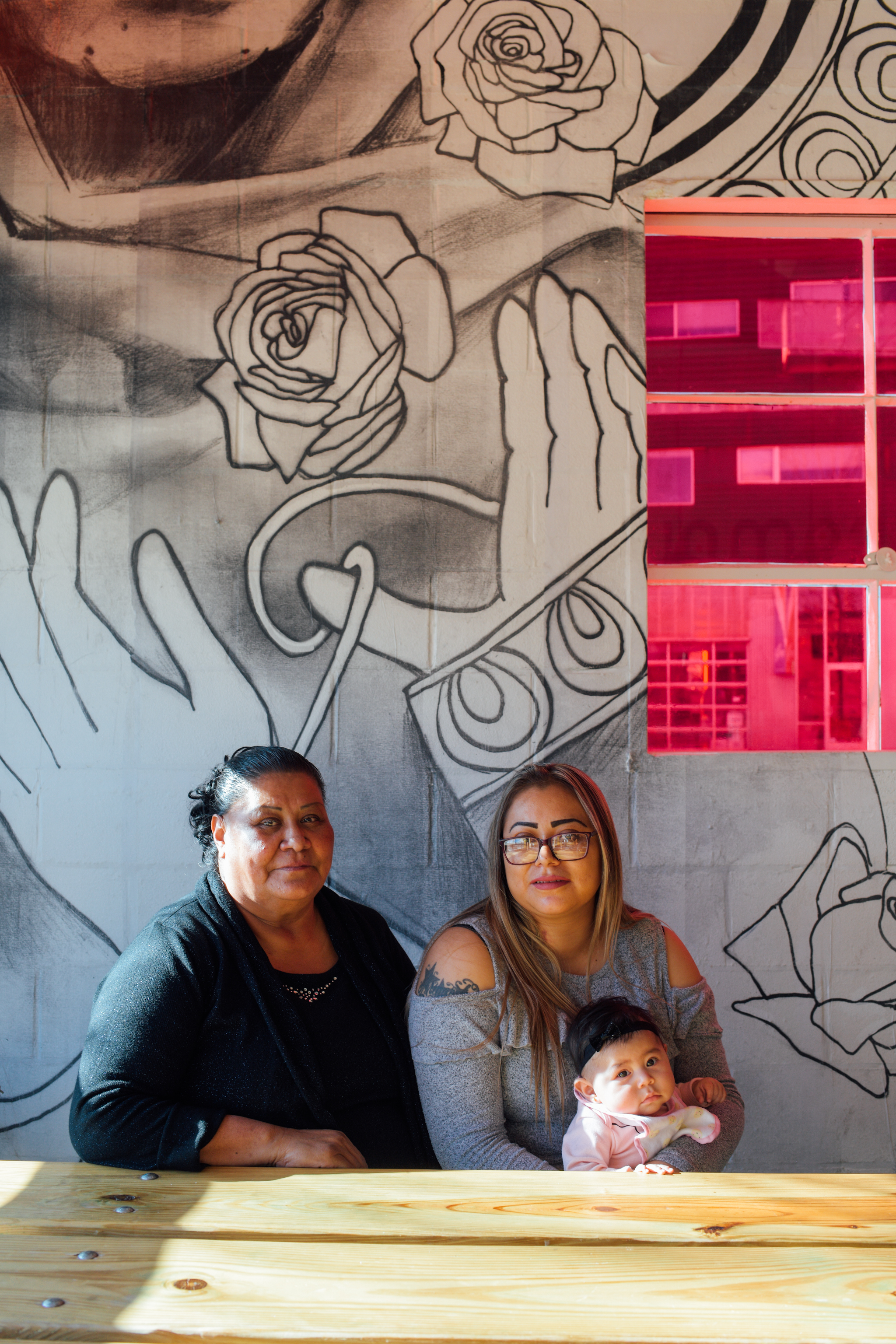 Raymunda Carreon (left) and Gisela Juarez, Comal