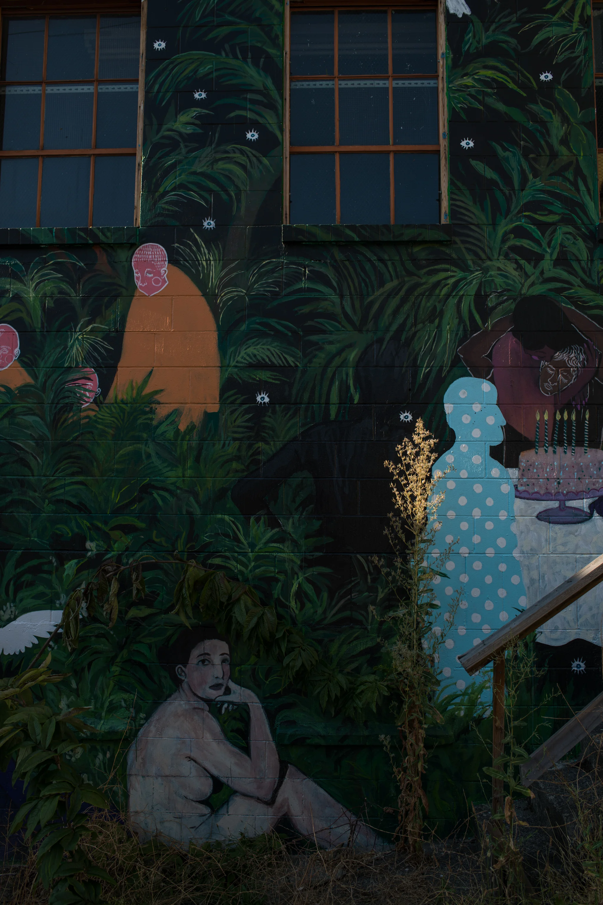Mural by Michelle Nguyen for VMF 2018 (7 1/2 Lane & Quebec Street)