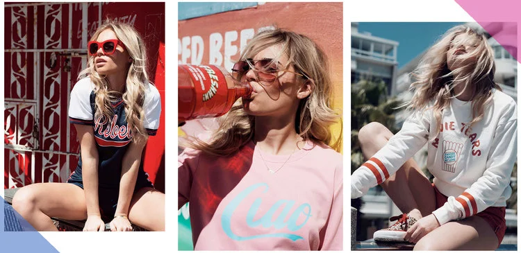 L to R: Colourful Rebel's Rebels Jersey, Ciao Sweatshirt and Movie Tears Sweatshirt