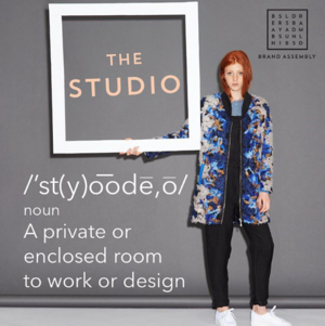 The first level that we have is the Studio which is a private studio that has the ability to open during market times - they’re all glass windows so you can kind of see in, but if you have to have a private conversation it’s the perfect set-up. It allows for brands to have multiple people in one space and can be more of a working space too. We have people using it as a showroom, a workspace and even a design studio.
