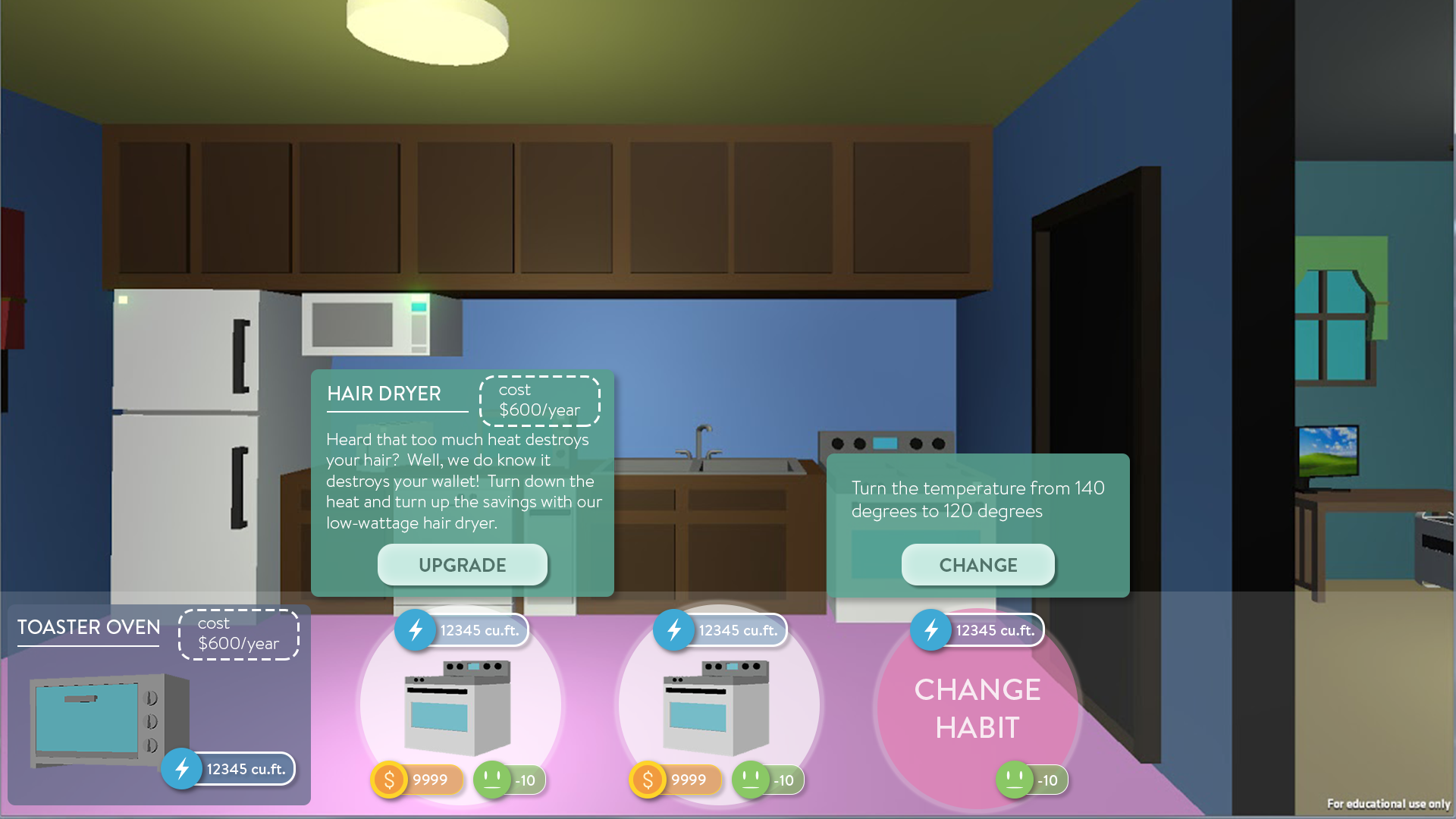 UI for an energy saving game Joule - 1 http://www.etc.cmu.edu/projects/joule/index.php/2016/05/06/week-fifteen-and-finals/