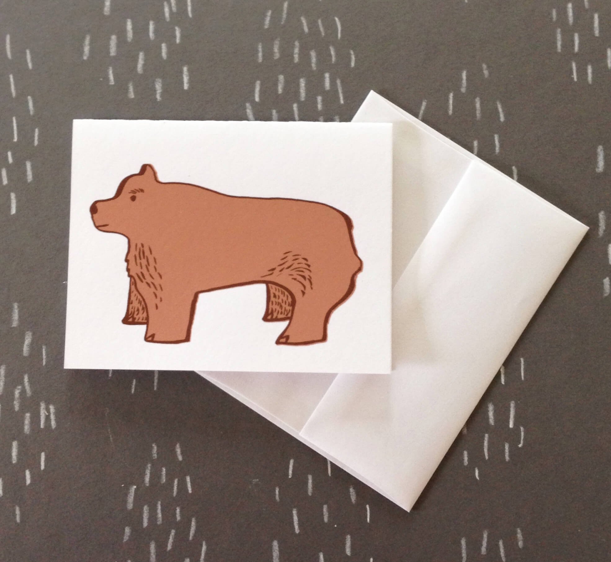Brown Bear Greeting Card