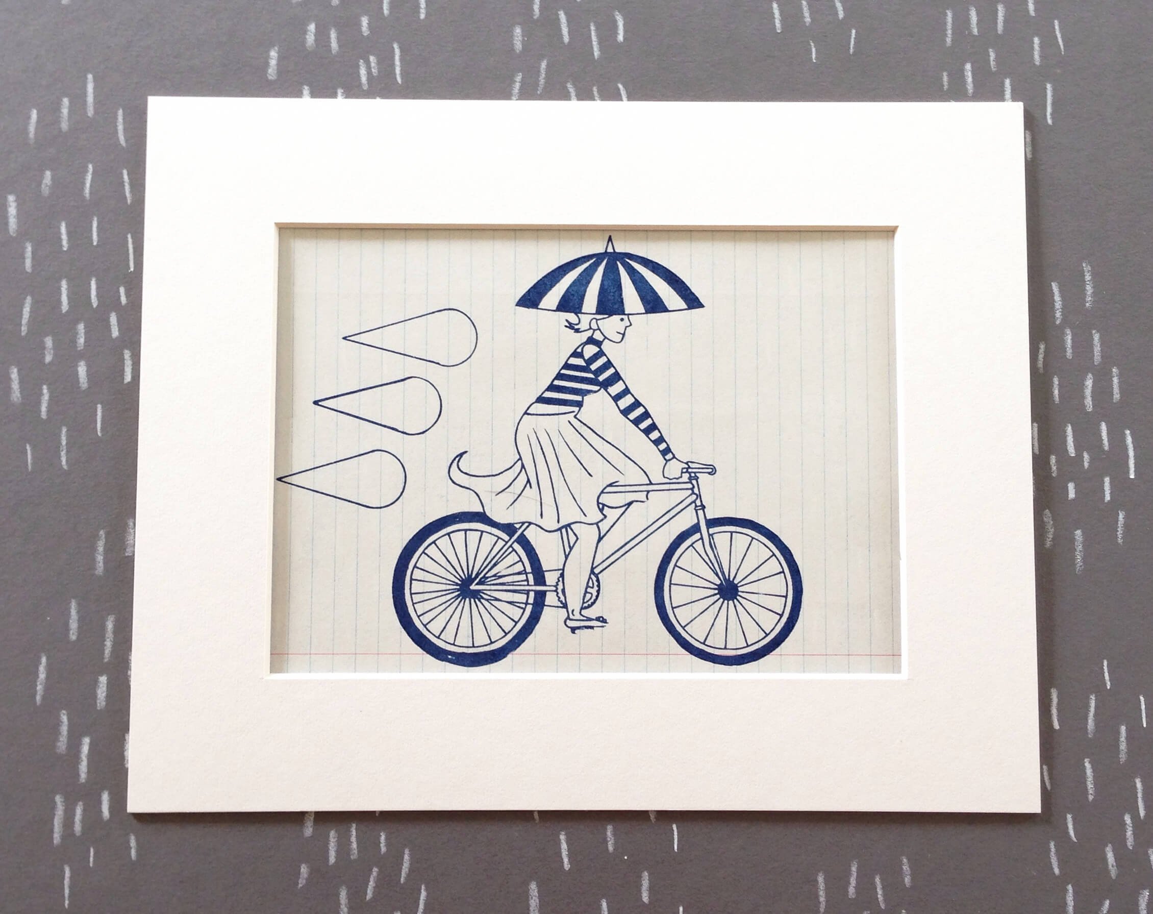 Bike Lady Gocco Art Print