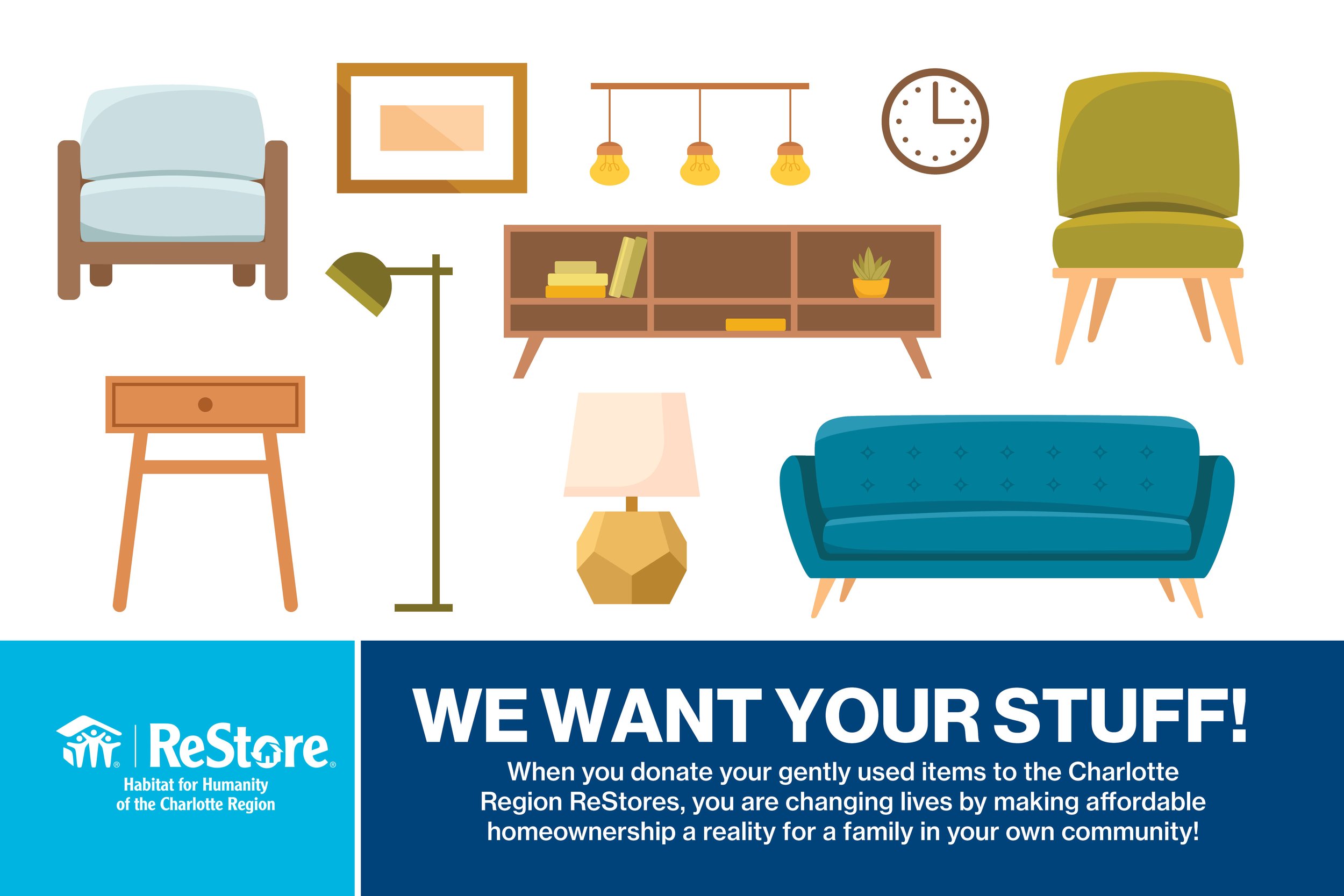 Post Card Seeking Donations for the Charlotte Region Restores