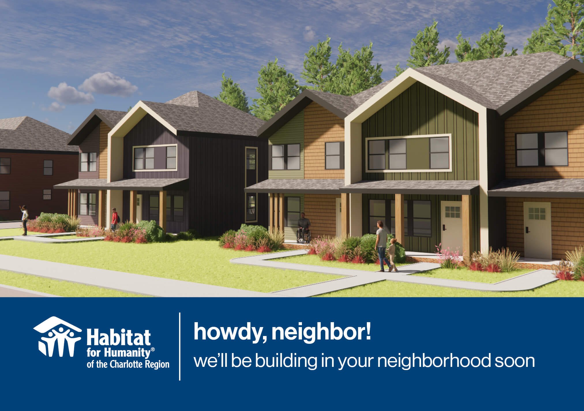 Neighborhood Announcment Postcard