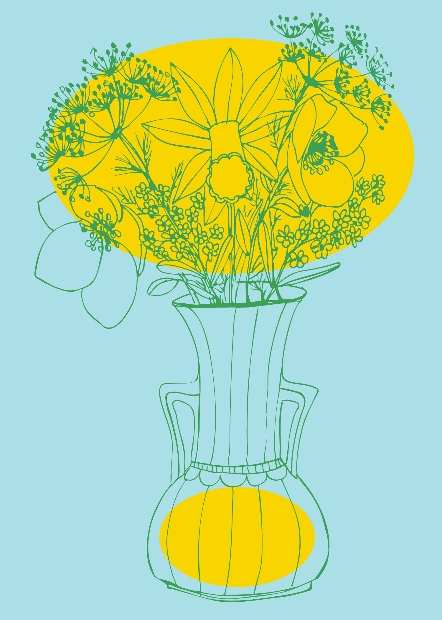 Daffodil Spring Flower Arrangement