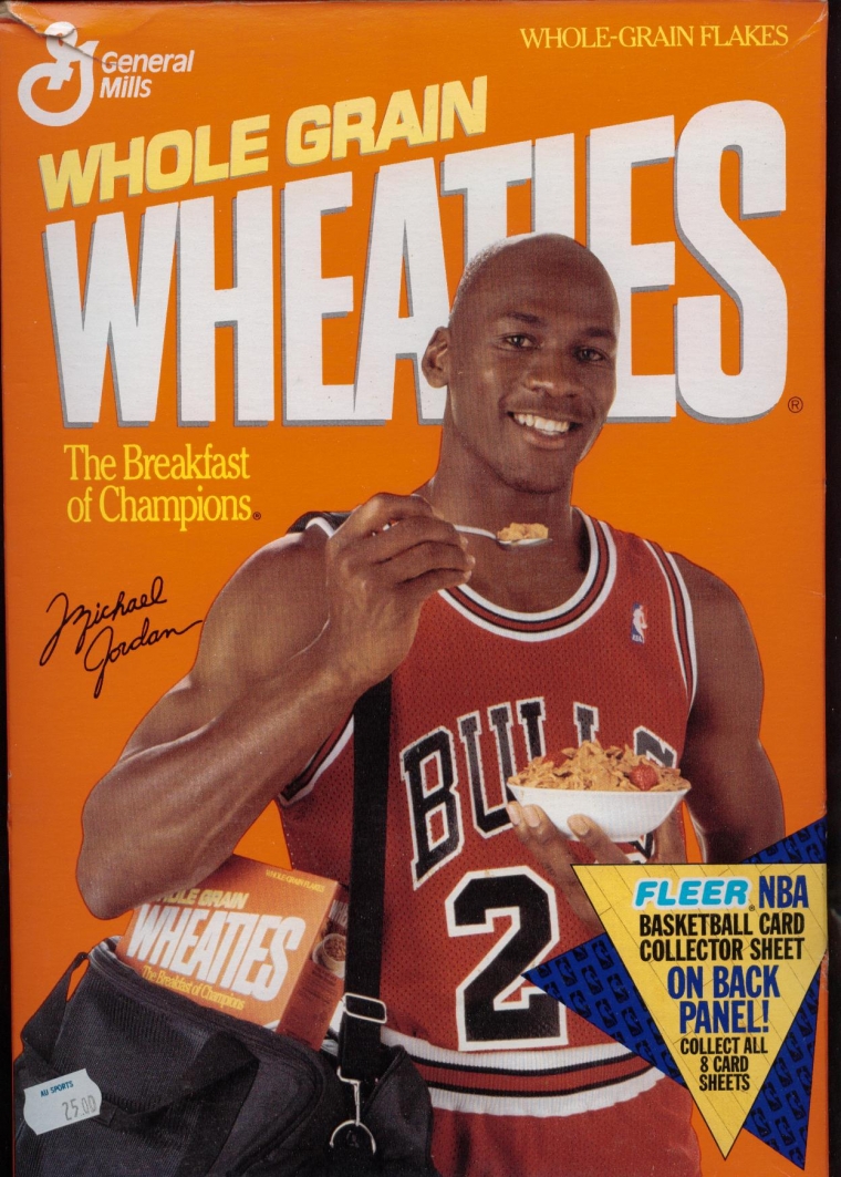 How could you not eat breakfast when there's Michael Jordan and the words BREAKFAST OF CHAMPIONS on the same box.