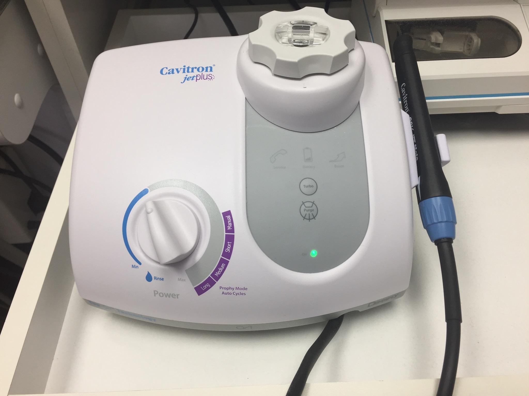 A salt water pressure jet at the dentist?