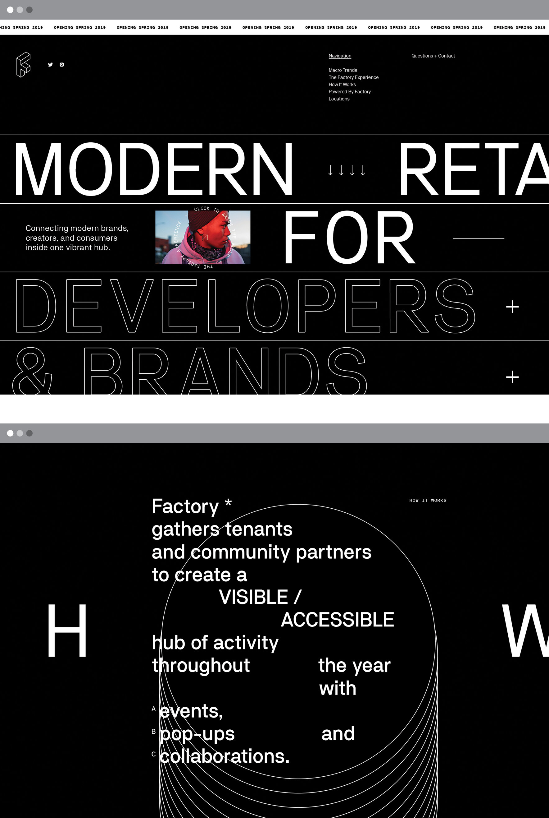Factory, Website (2018) // makespace.