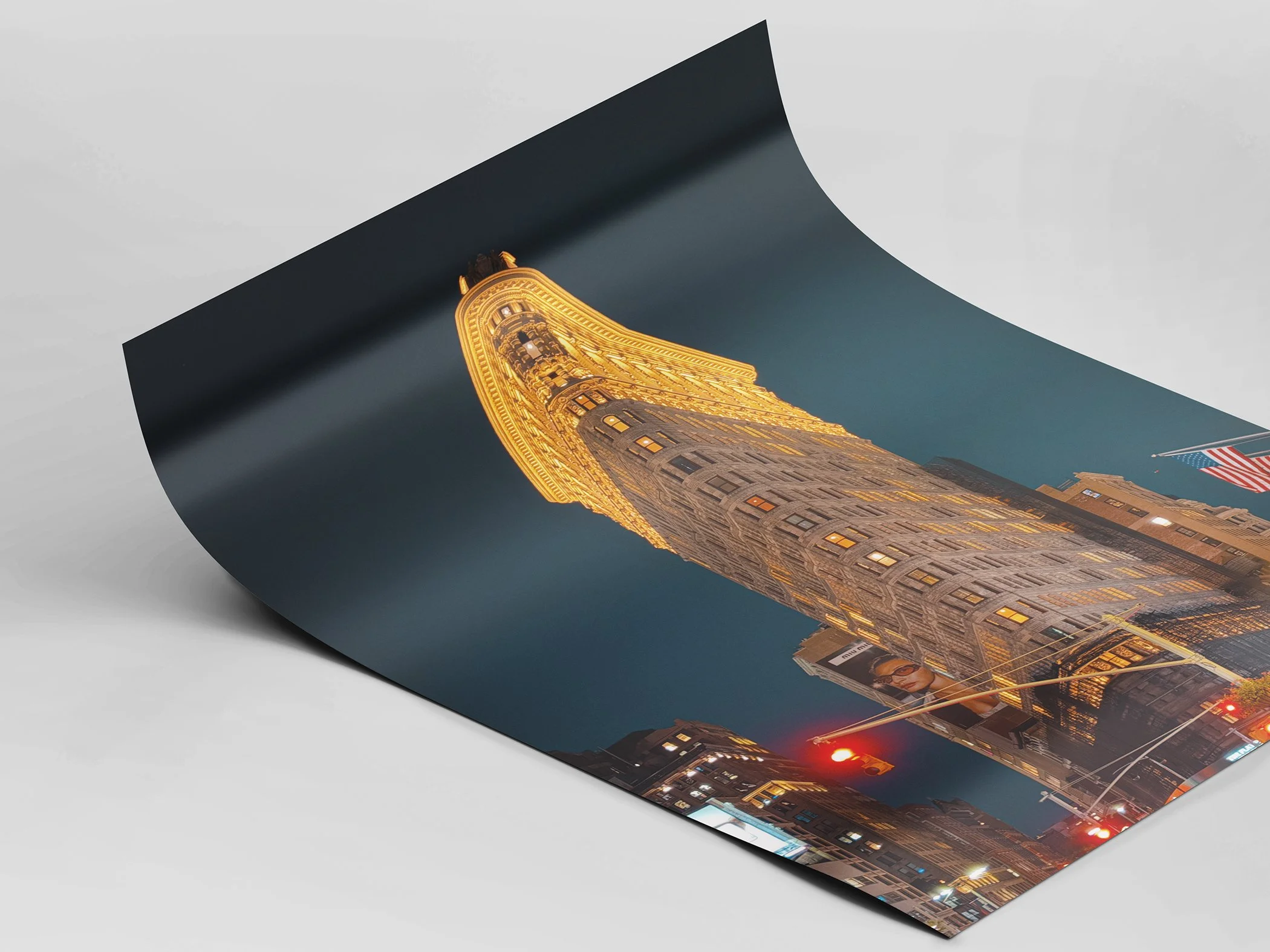 Flatiron Building, New York City, Manhattan, NYC photography, New York wall art, Flatiron Building print, NYC art print, Manhattan photography, New York architecture, nighttime photography, architectu