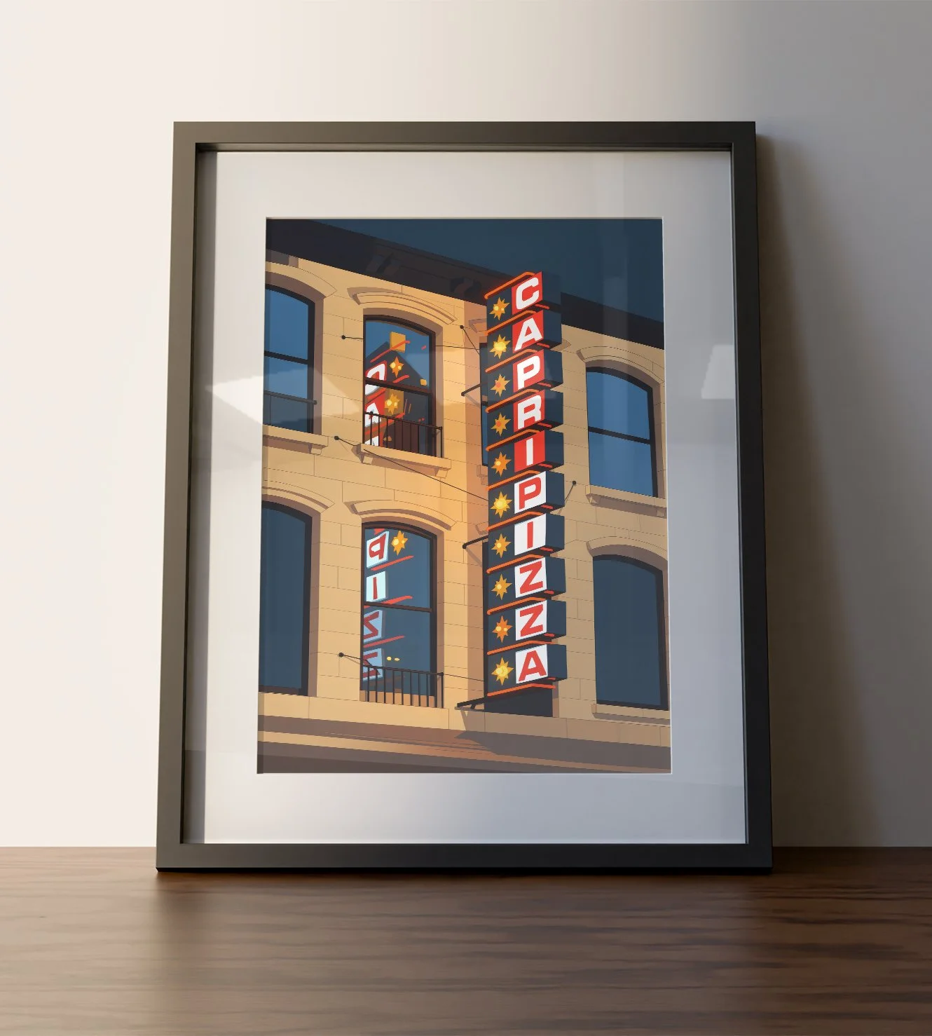 Hamilton History, Hamilton Ontario, Hamilton Art, Hamilton Photography, Capri Pizza, Downtown Hamilton, Neon Sign, Neon Sign prints