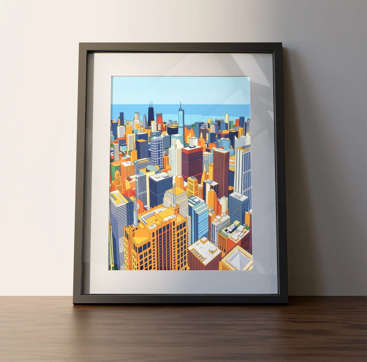 Chicago, Chicago Illinois, Chicago Photography, Chicago Art, Digital Art, Chicago skyline, RMC Digital Art