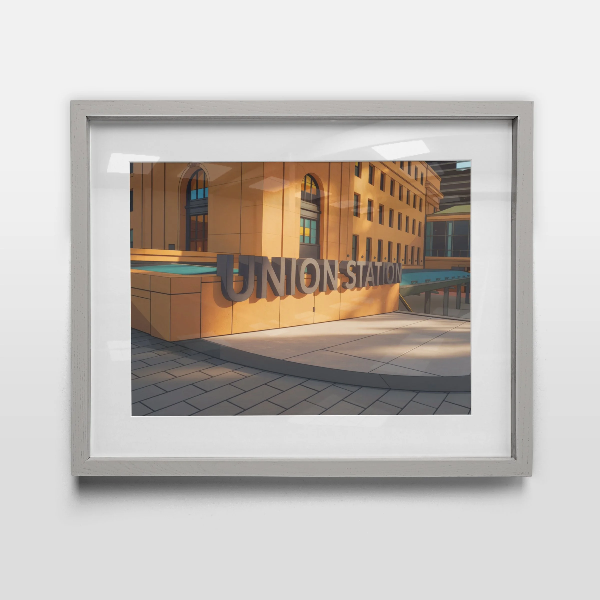 Toronto, Toronto Art, Union Station, Downtown Toronto, Toronto Landmarks, Architecture, Cityscape, Digital Art, Canada