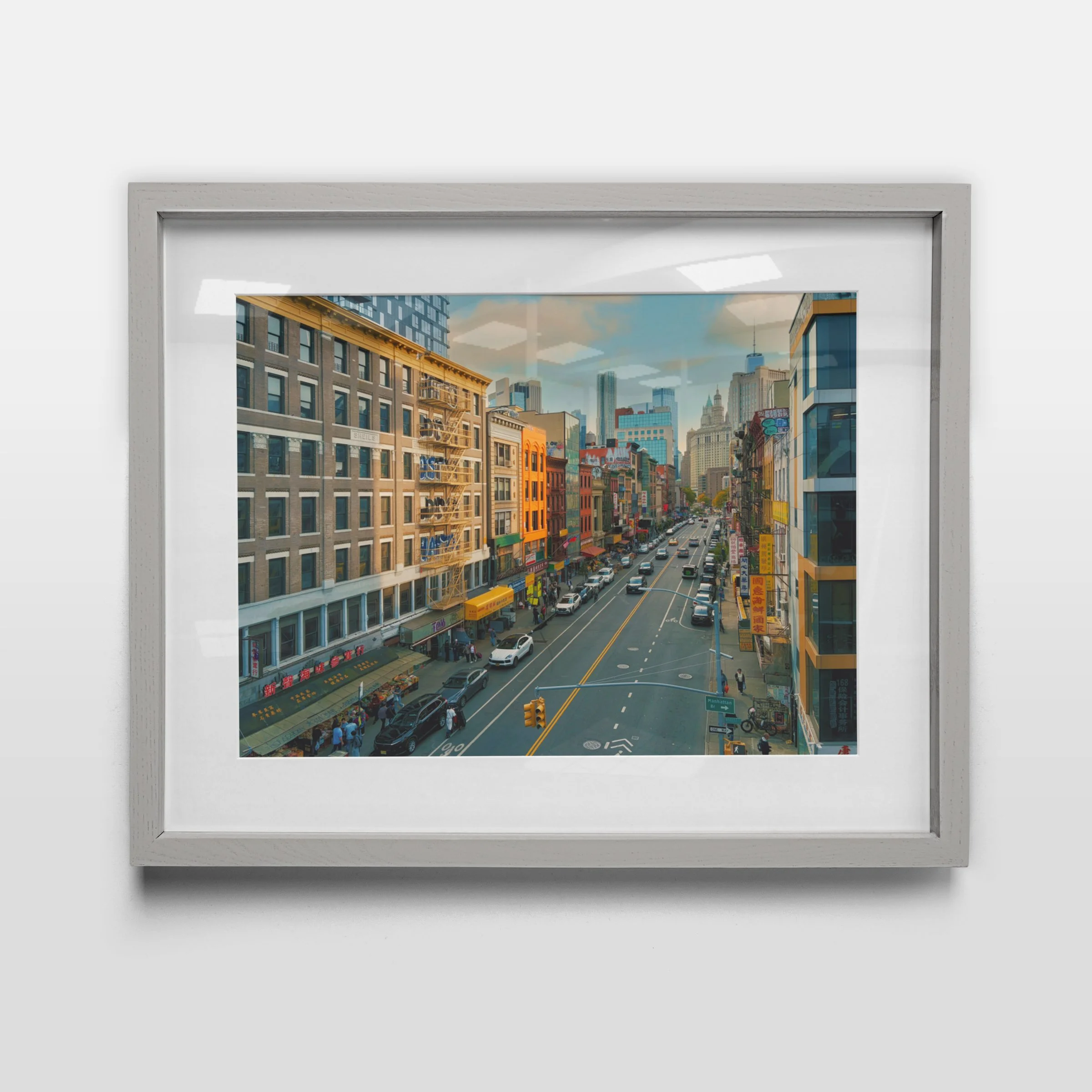 New York City, NYC photography, Chinatown NYC, Canal Street, Manhattan, Manhattan Bridge, New York wall art, NYC art print, urban photography, street photography, Chinatown art, cityscape photography
