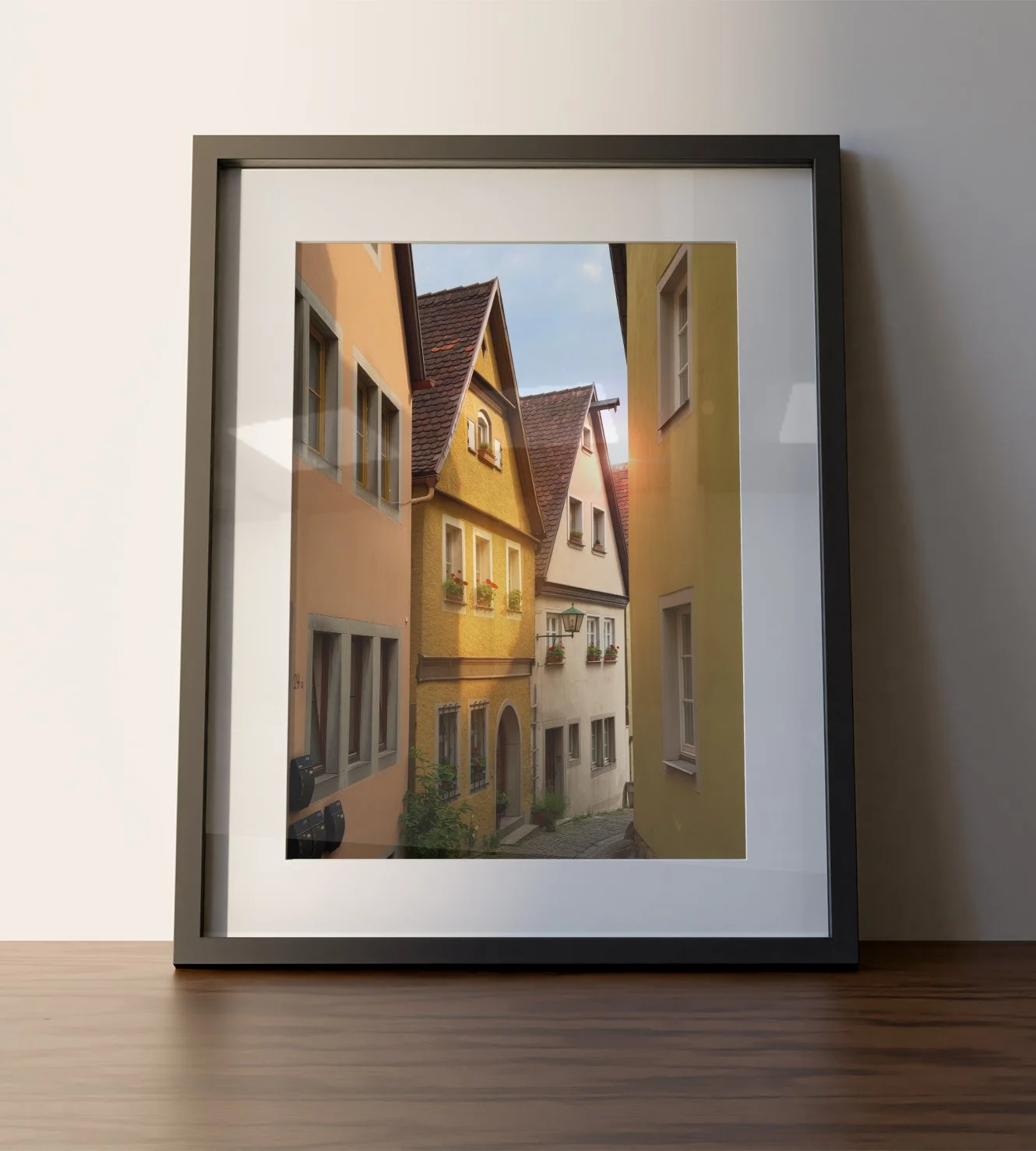Rothenburg ob der Tauber, Rothenburg, Bavaria, Germany, German Architecture, Cobblestone Streets, European Artwork, Medieval Town, Travel Art, RMC Digital Art