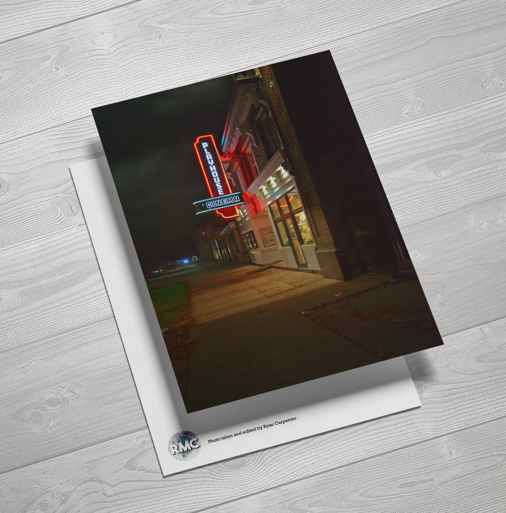 Hamilton, Playhouse Cinema, Barton Street, Hamilton Art, Hamilton Landmarks, Neon Signs, Night Photography, Historic Theatre, Digital Art, Wall Art