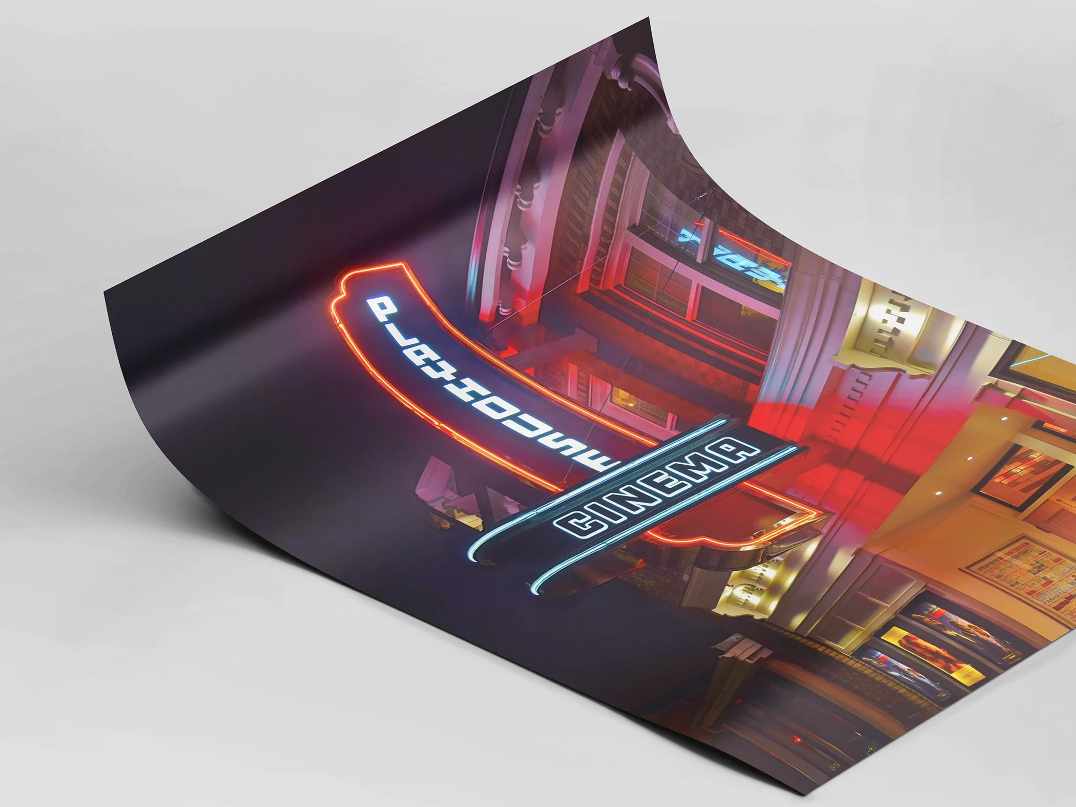 Hamilton, Ontario, Playhouse Cinema, Hamilton Art, Movie Theatre, Neon Signs, Night Photography, Historic Buildings, Urban Photography, Fine Art Prints