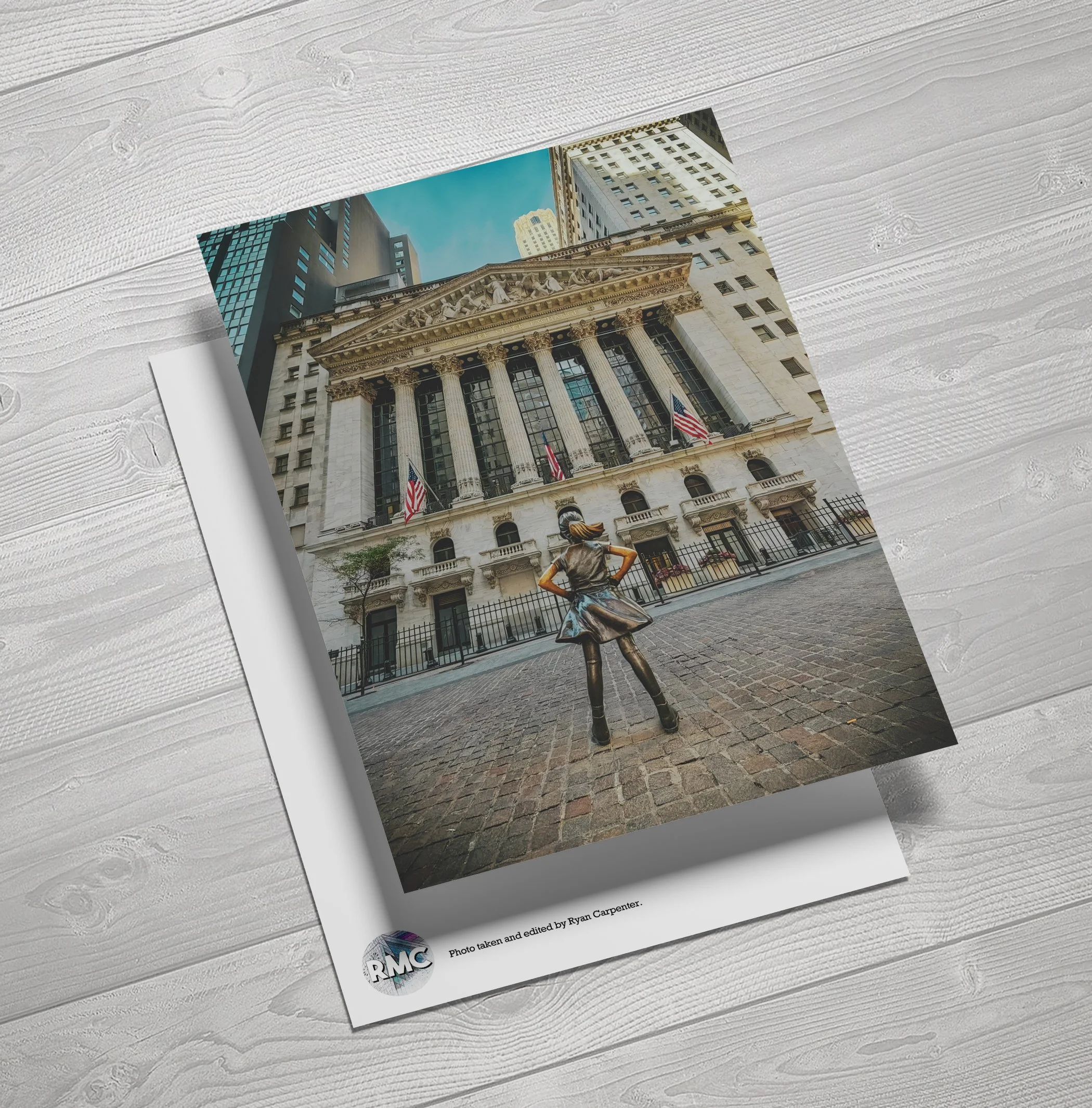 New York, NYC, Manhattan, Wall Street, Fearless Girl, New York Stock Exchange, Financial District, Architecture, Urban Art, Photography, Art Prints