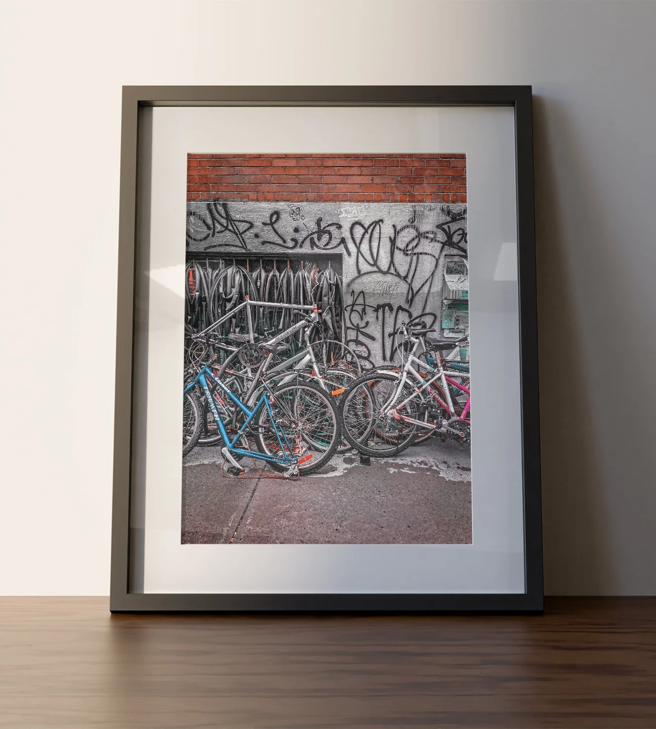 Montreal, Little Portugal, Quebec, Montreal Street Art, Bicycles, Urban Photography, Graffiti, Street Photography, Digital Art, Fine Art Prints