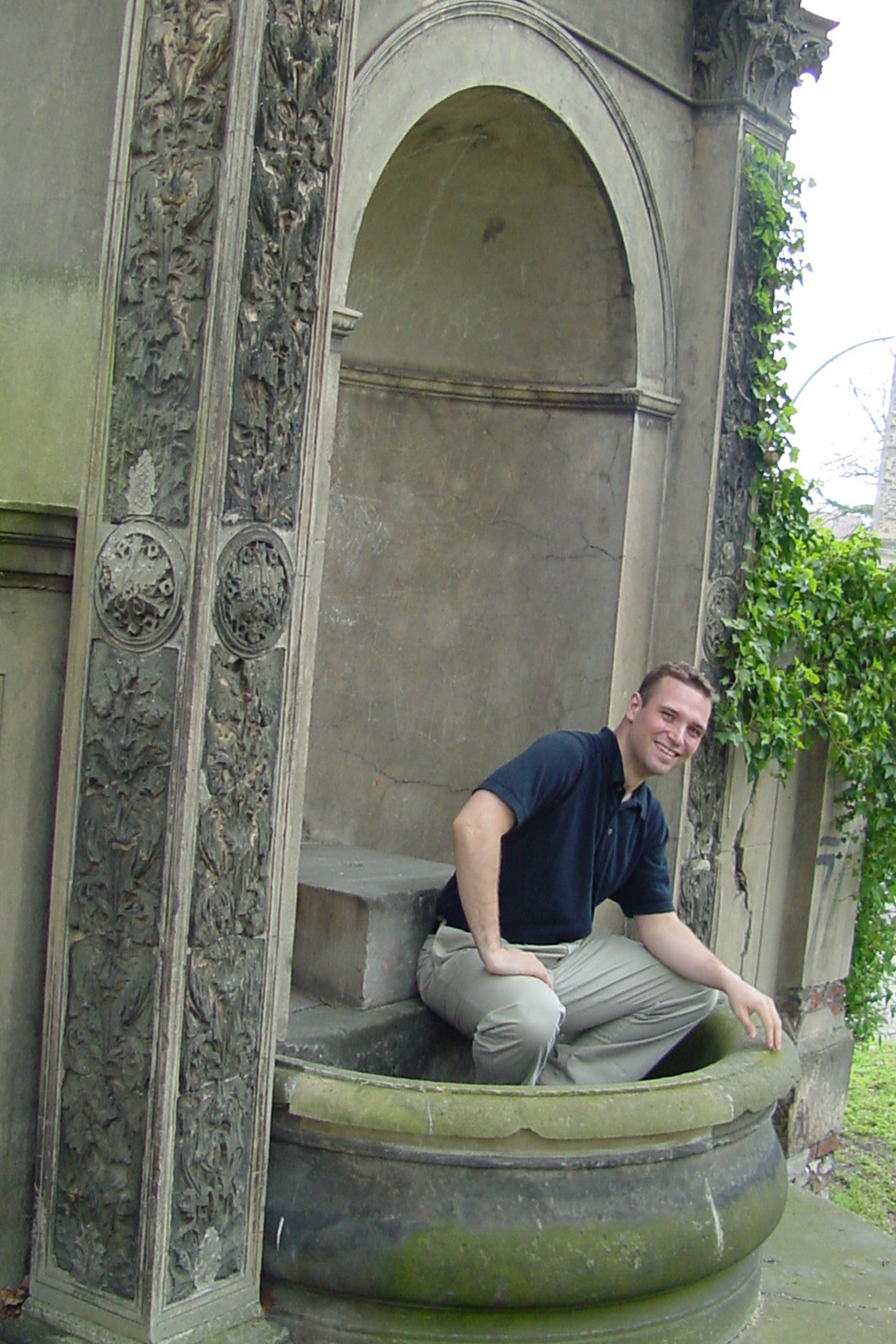 INSPECTED THE FOUNTAIN AT POTSDAM