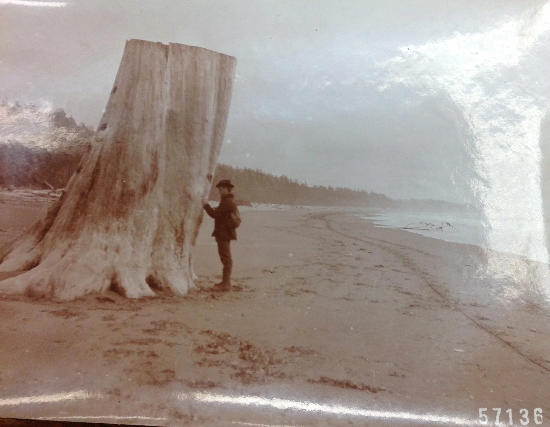 "Ranger Franklin Reed, Coast of Washington Near Quinalt River." From the narrative of H.J. Tompkins. Old Timers Collection, Gifford Pinchot Collection. Library of Congress Manuscript Division.