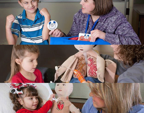 Playing dolls about treatment