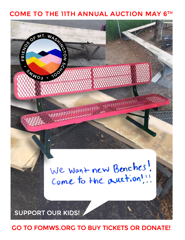 Help us get new outdoor benches for our school!