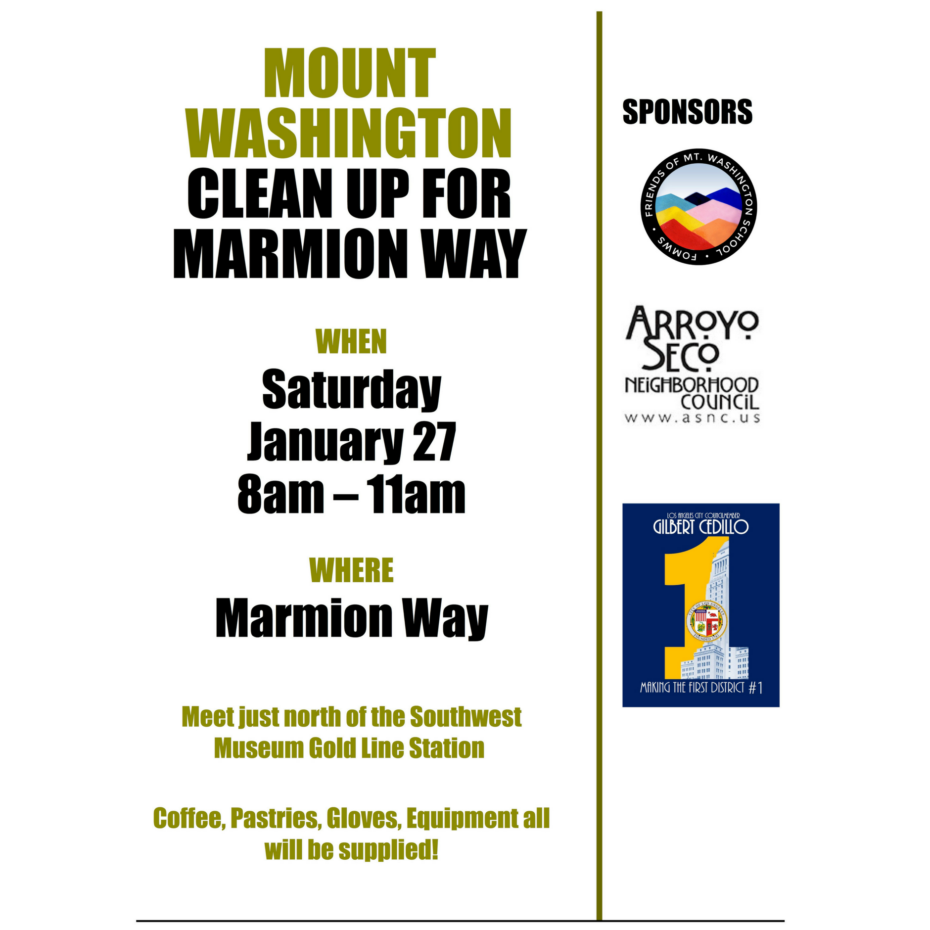 Marmion Way Community Cleanup - 1/27