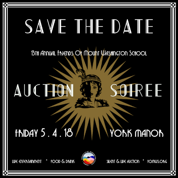 Save the Date: 13th Annual FOMWS Auction & Soiree - May 4, 2018