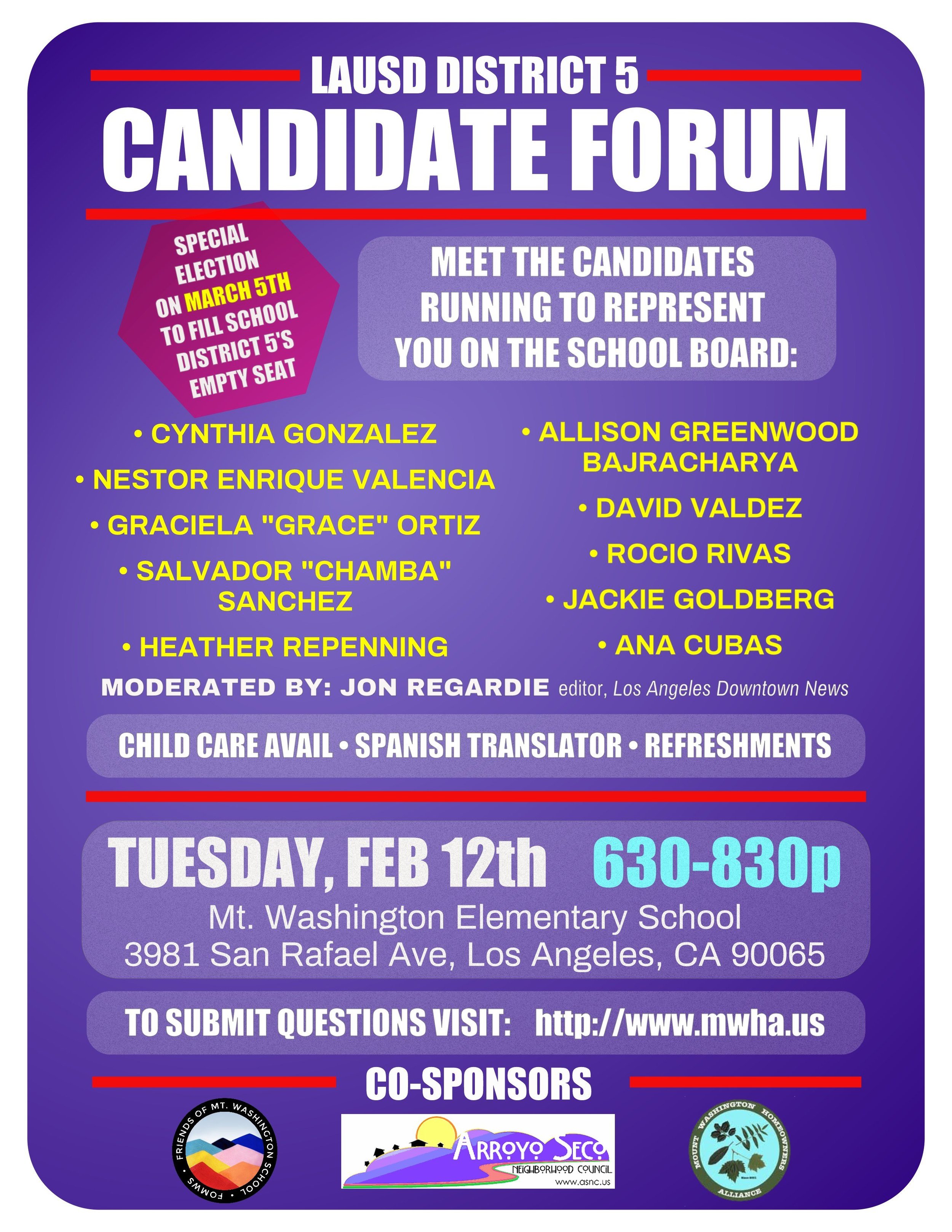 LAUSD District 5 Candidate Forum