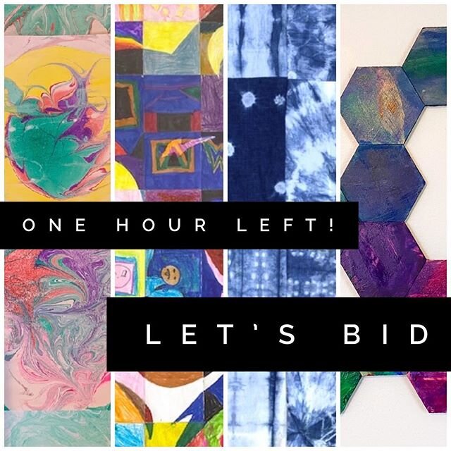 Less than an hour left in the flash art auction &mdash; let the bidding wars begin!