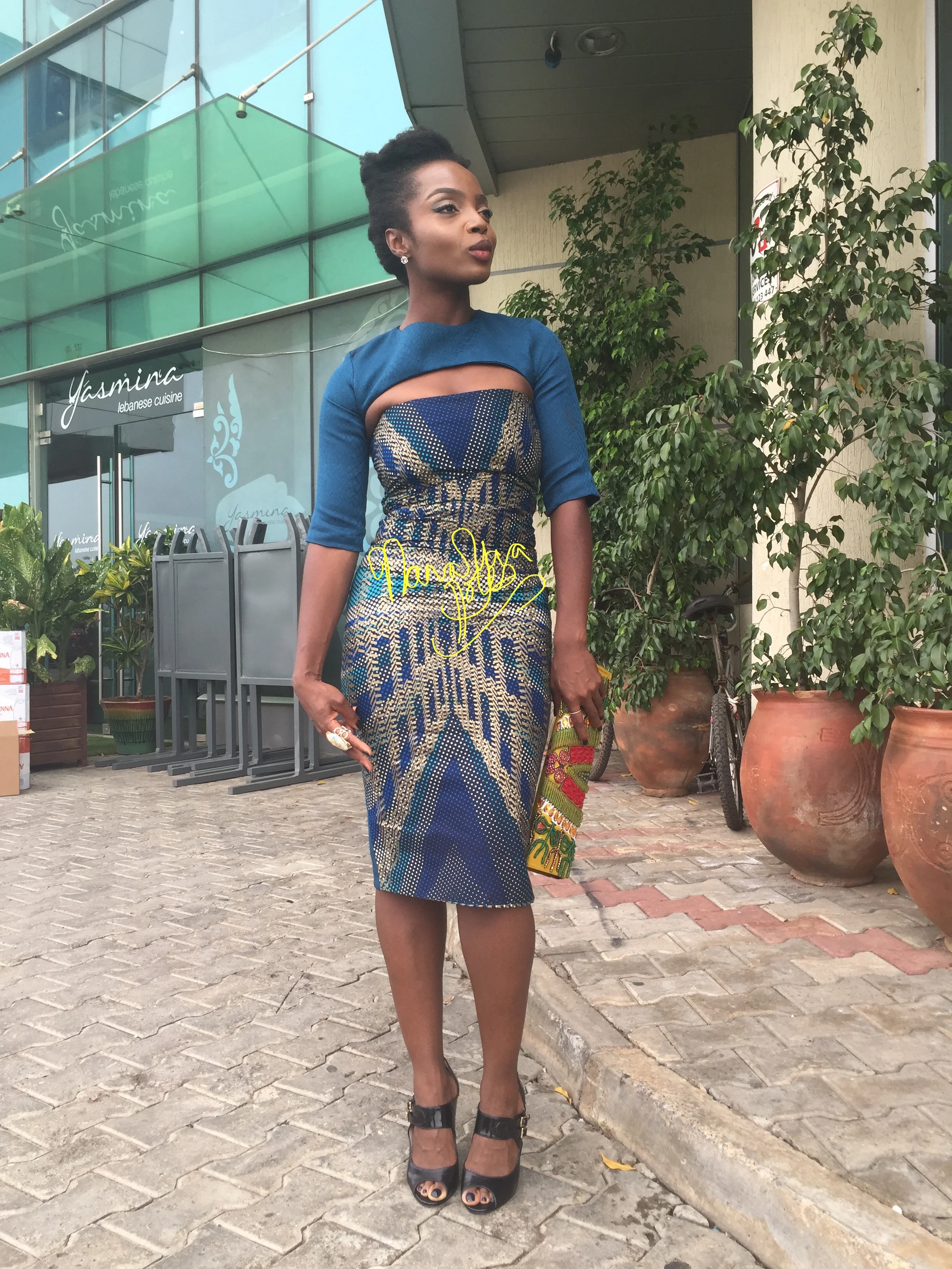 Dress Totally Ethnik Purse- stylist acquired from Emma Bird Shoes Mo Saique