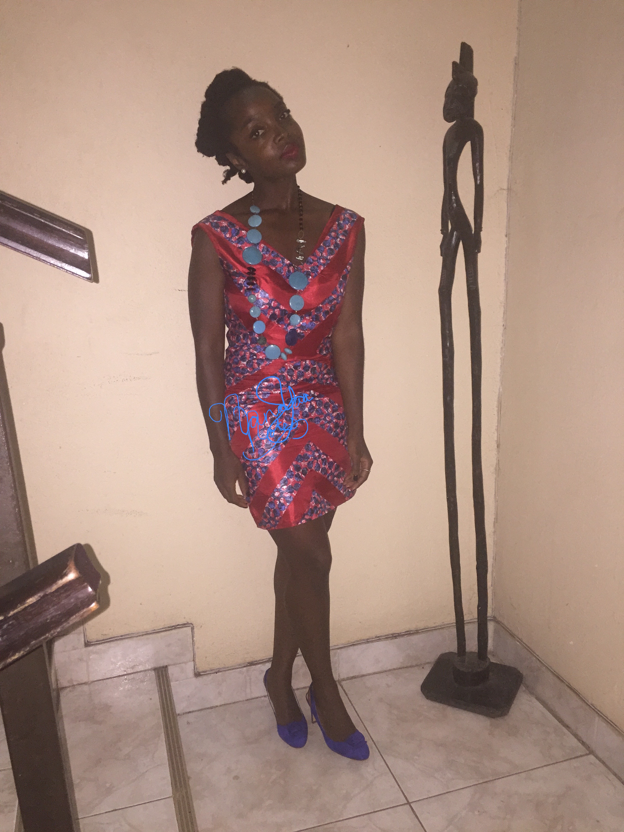 Dress MySisterMadeIt Shoes Mo Saique Necklace Tebazile