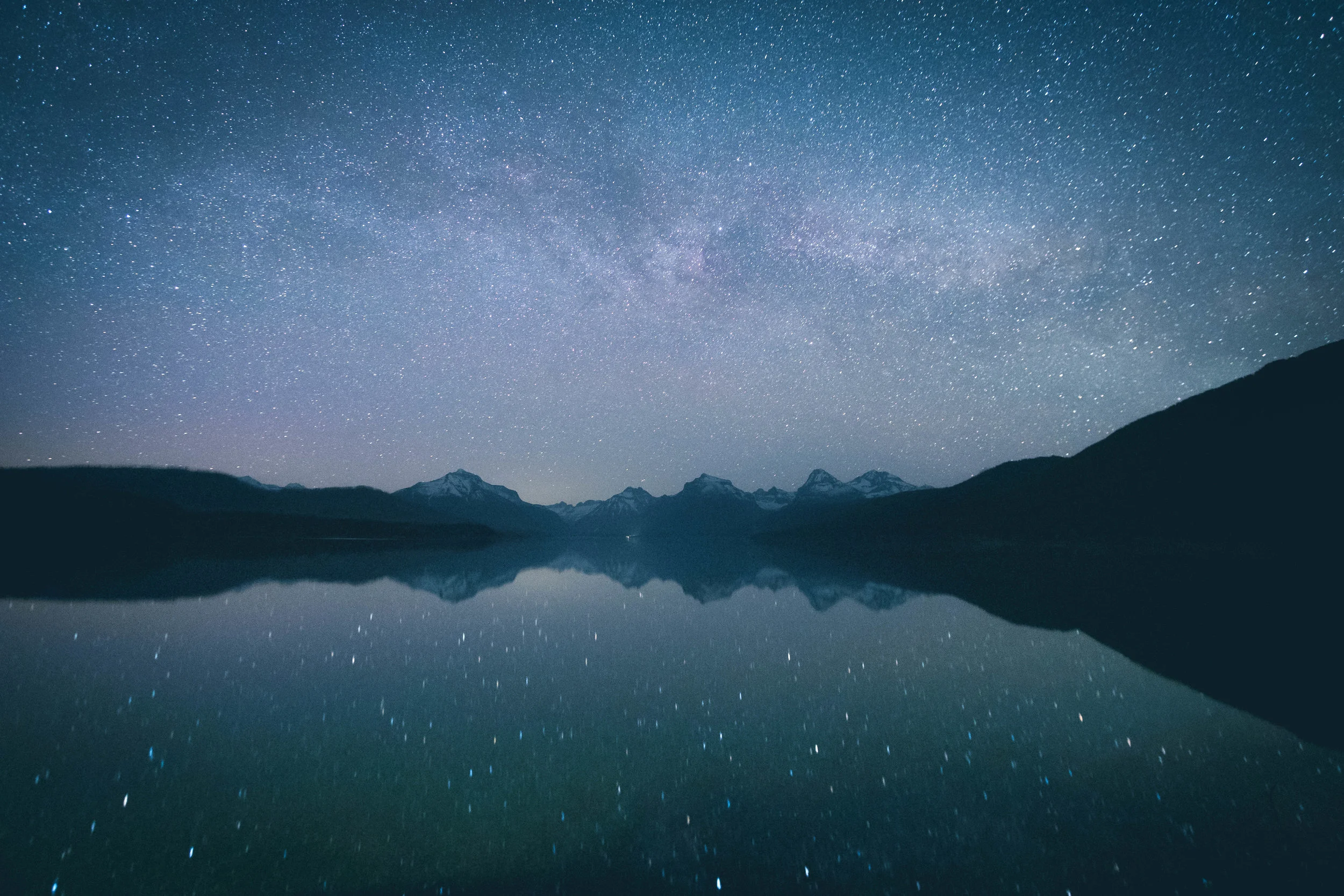 Glacier National Park, the only possible view since the park was closed.