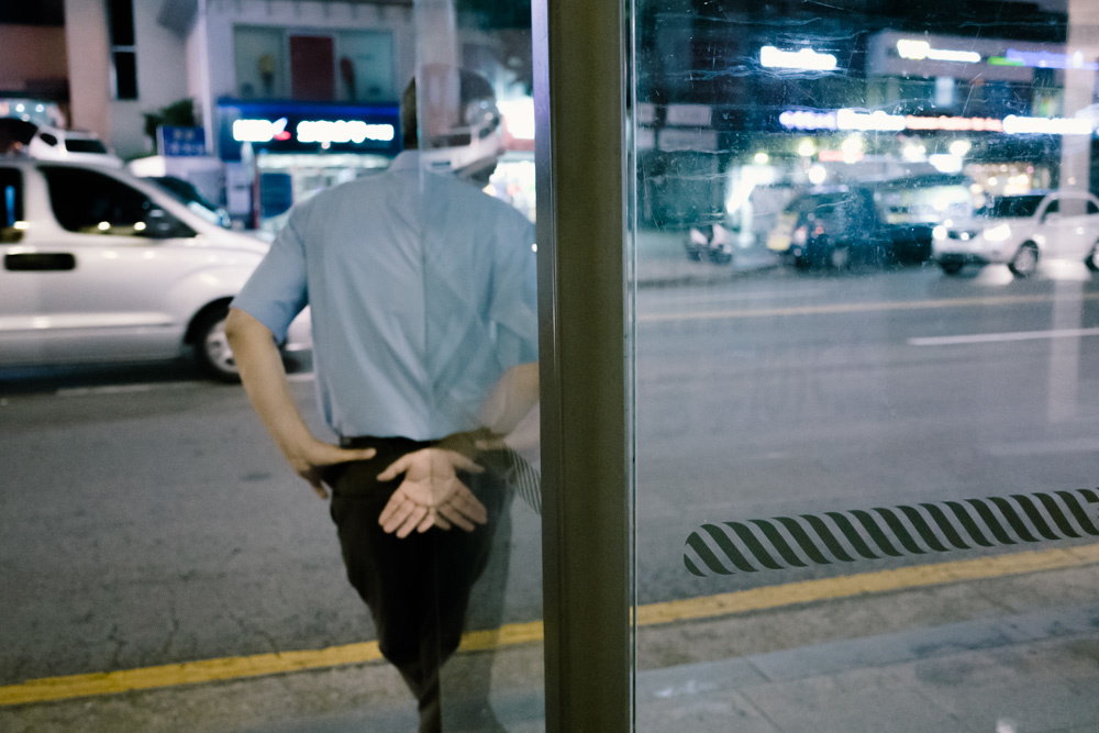 韓国の夜