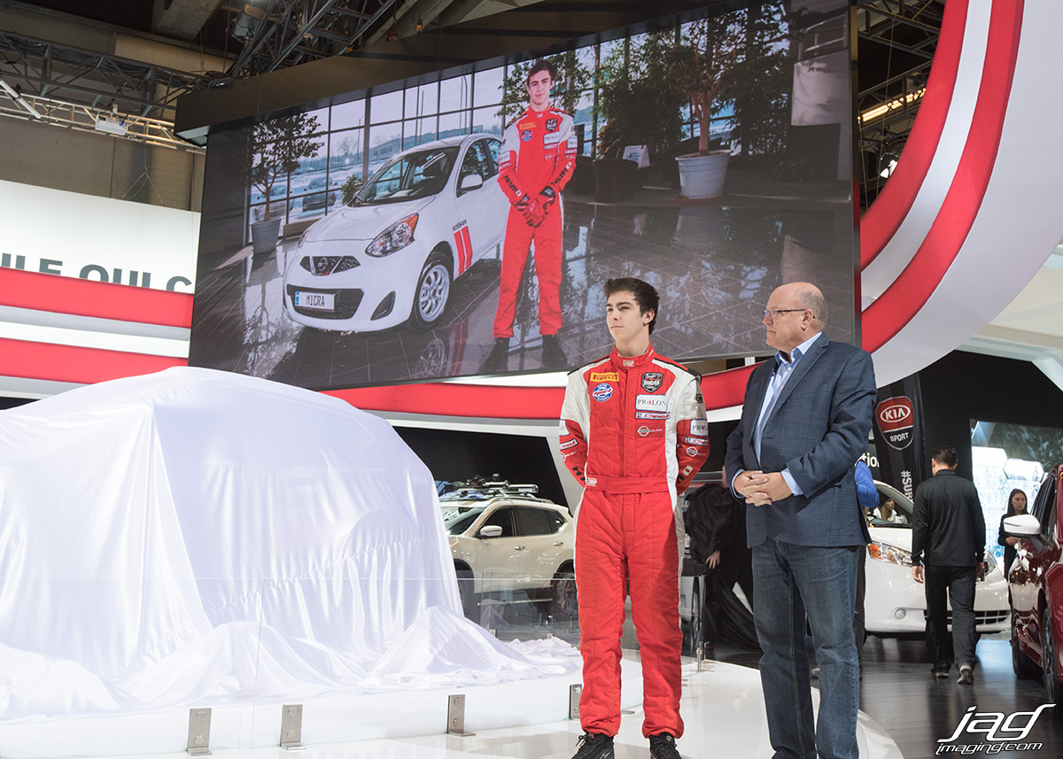 It was cool to see my images up on the big screen. Here is a shot of the Micra with Olivier Bedard with Olivier Bedard. 
