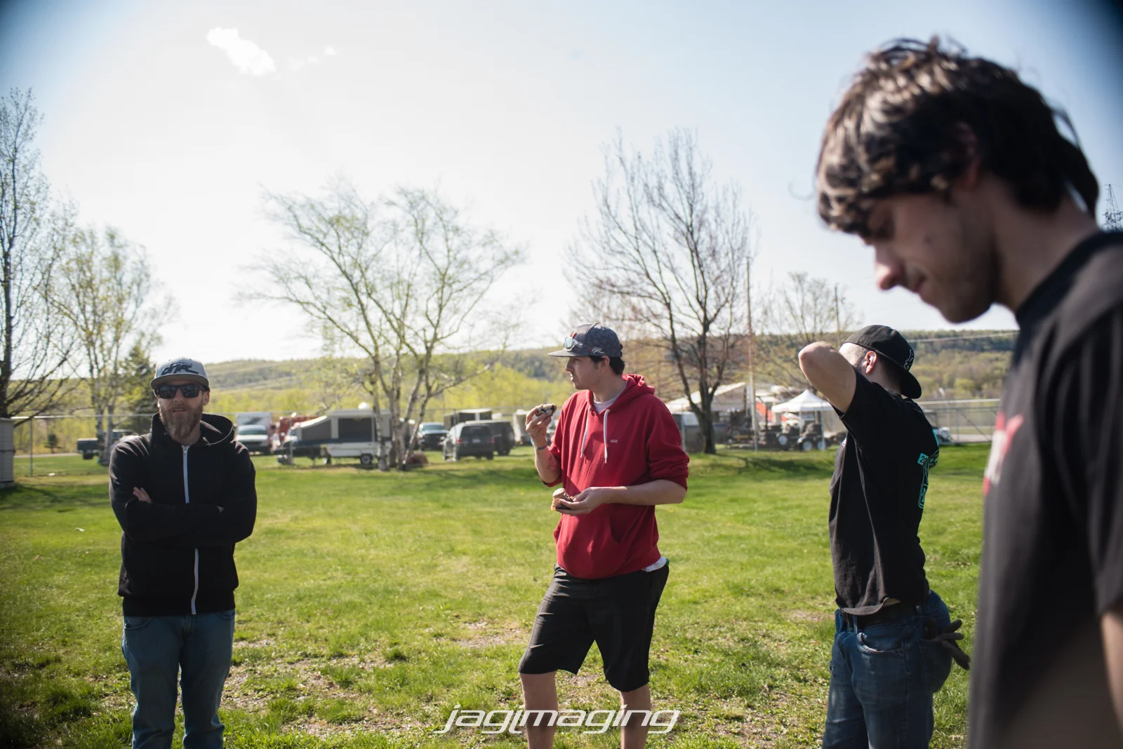 The event was taking place at Autodrome Montmagny. The morning of the event the crew was up early to get everything ready.