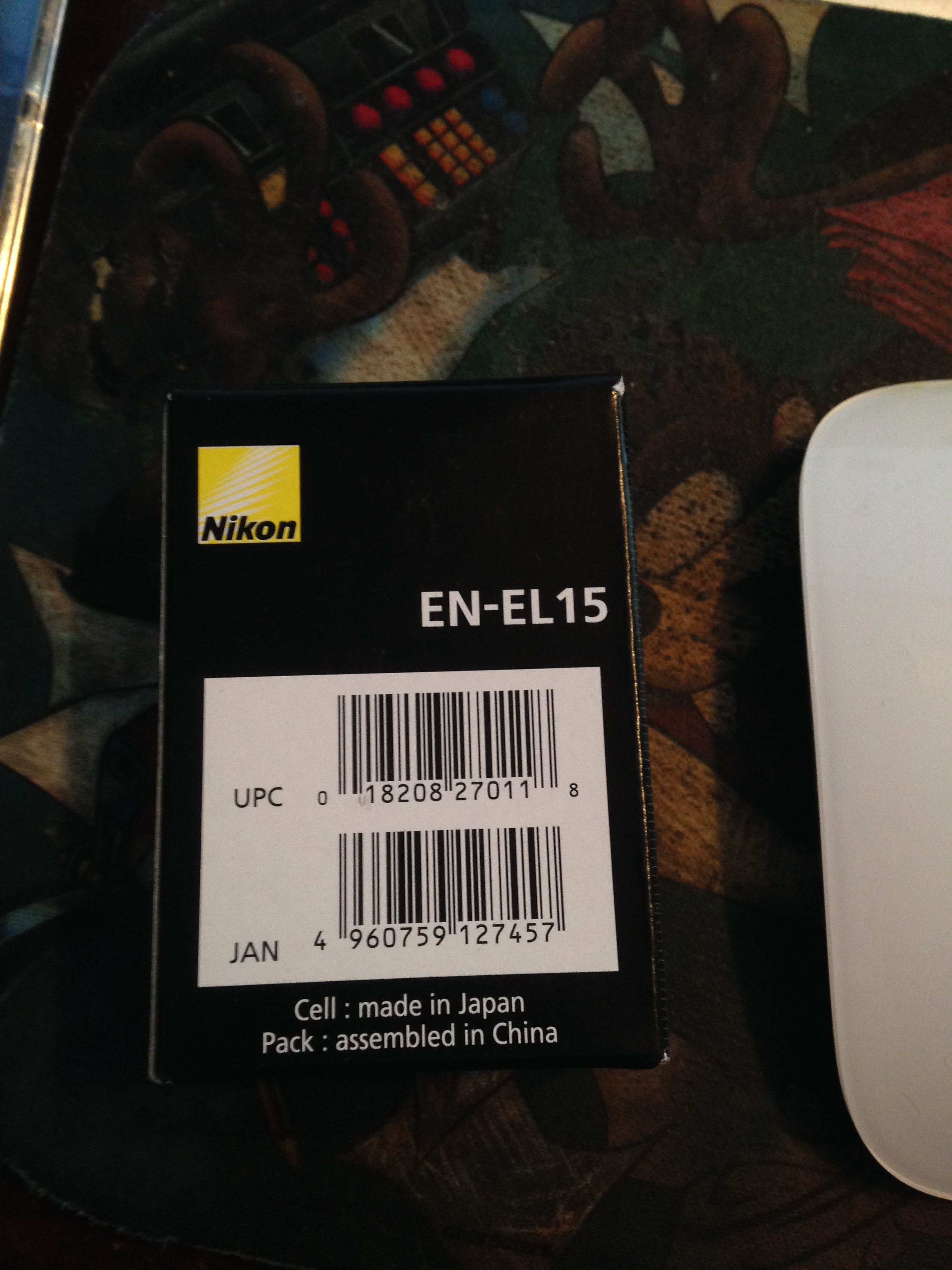 With the addition of my new D500 I picked up a new spare battery.. Will also work with my D750 so thats a plus!