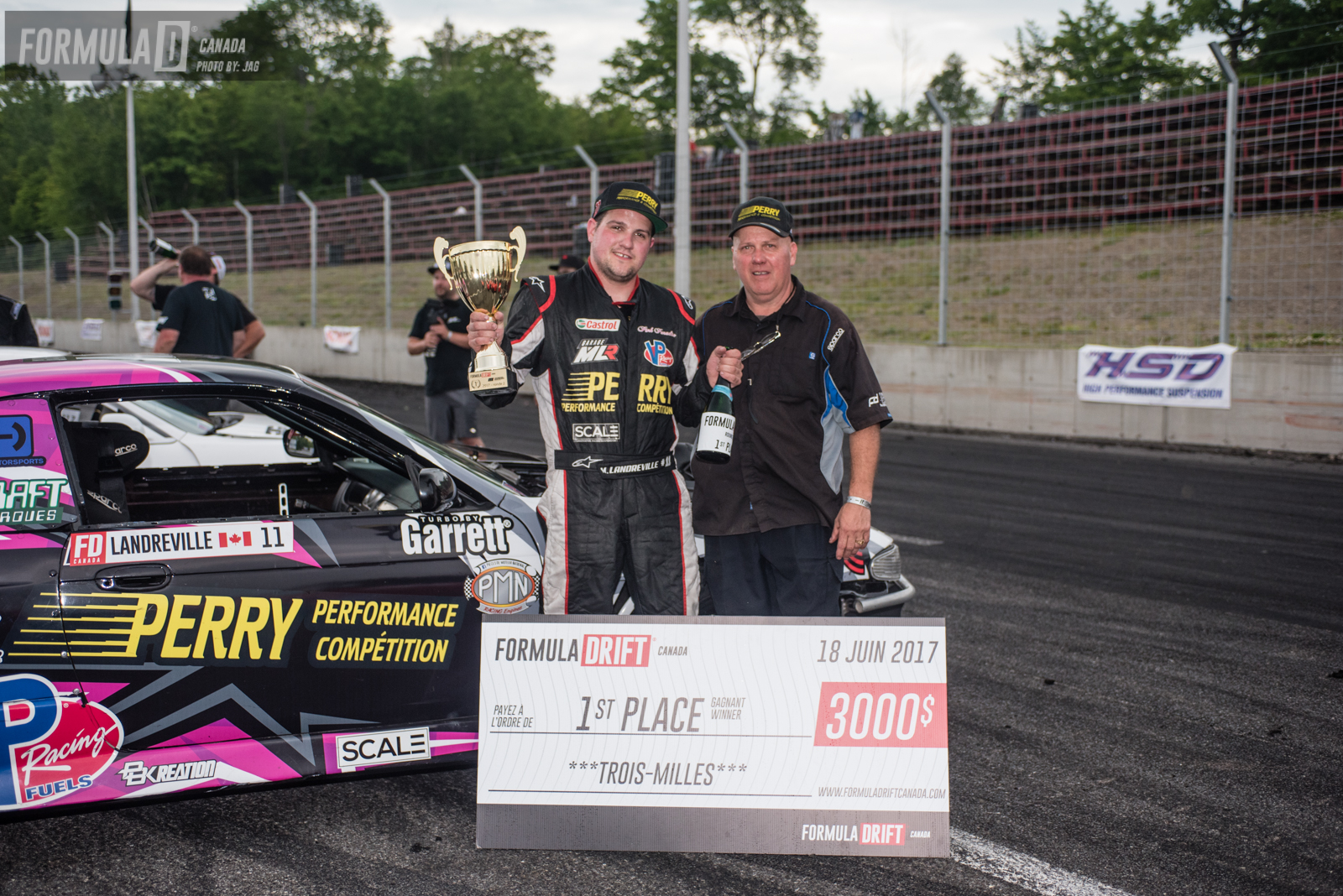 No better then to celebrate a win then with your dad on Fathers day. 