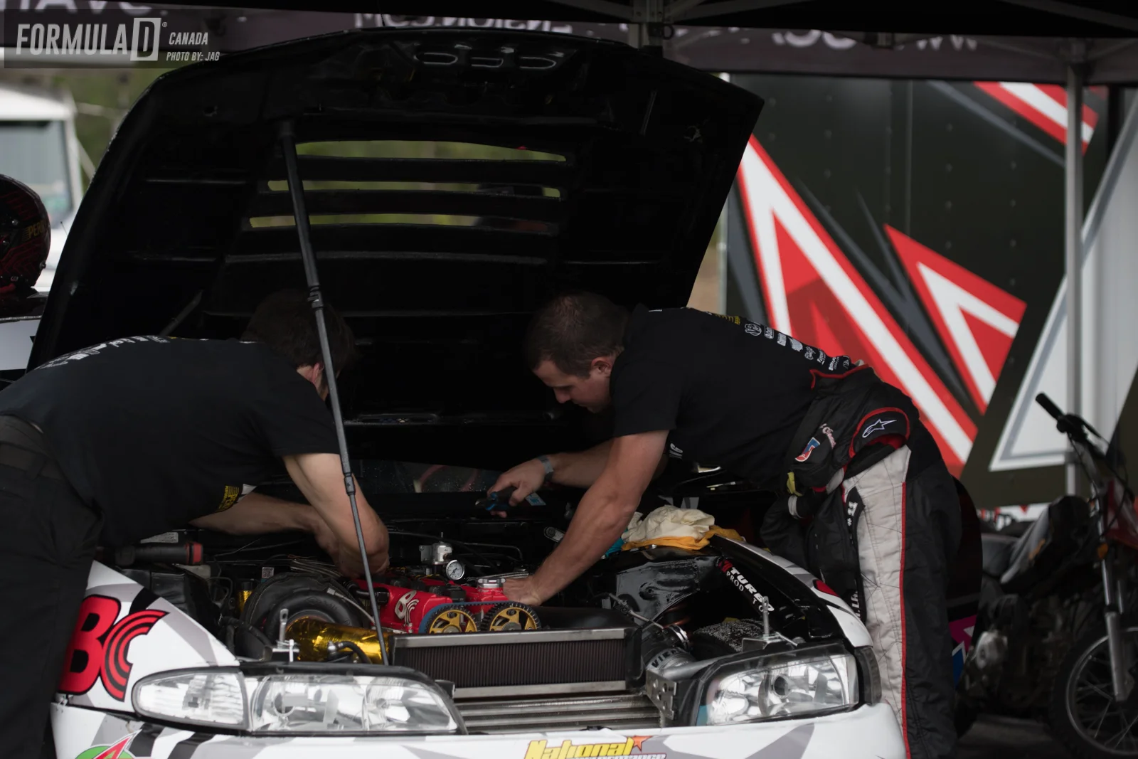 During the break the team tried to fix a throttle body problem that had started given some issues. 