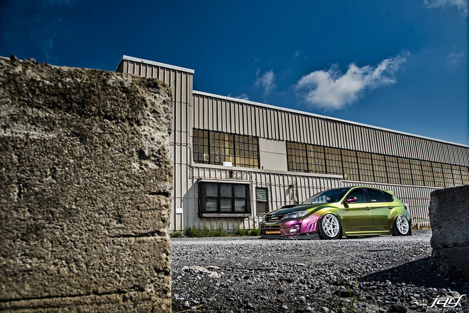 I often like to stand back and include some foreground element into the photos. 