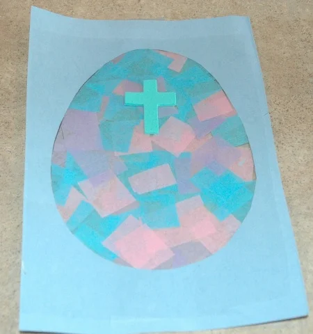 Easter Egg & Cross Sun Catcher