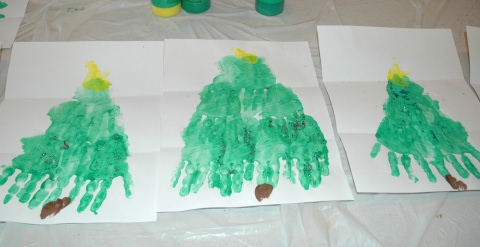 Handprint Christmas Tree