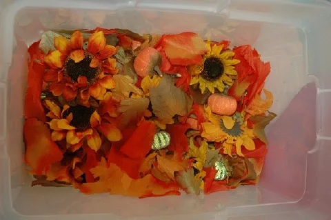 October Sensory Bin