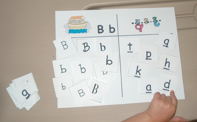 Bb Not Bb Letter Sort