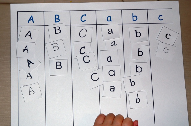 AaBbCc Letter Sort